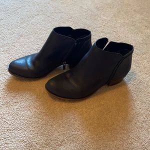 black ankle boots